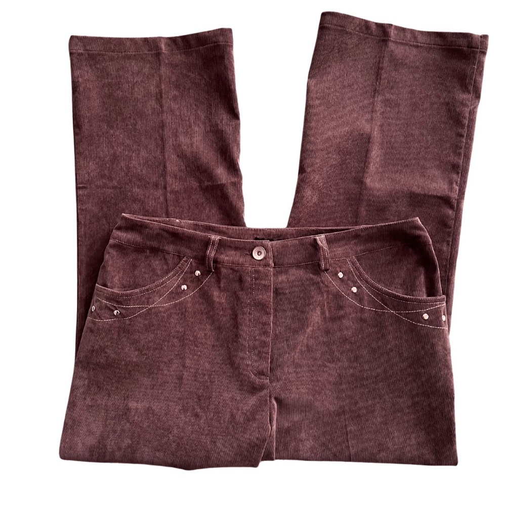 BROWN CORDUROY PANTS SIZE 14
